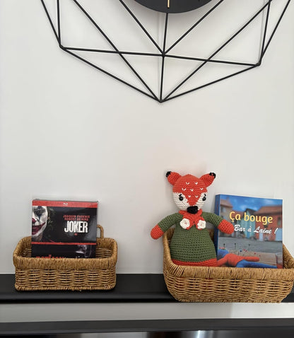 Wicker Style Wall Baskets, Hanging Storage Organizer