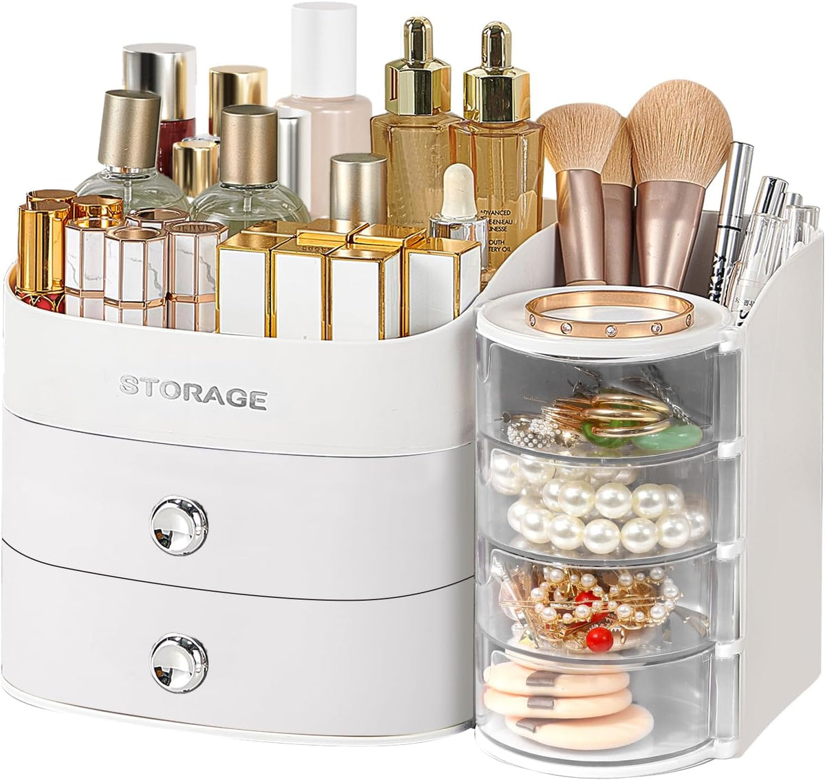Makeup Organizer Countertop with Drawers, Make up Organizers for Vanity
