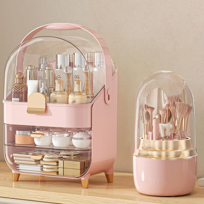 Anylady Makeup Organizer Countertop, Skincare Holder Bathroom Counter Organizer, Storage Box Cosmetic Display Cases, Teen Girl Gifts Make up Organizers for Vanity, Dresser