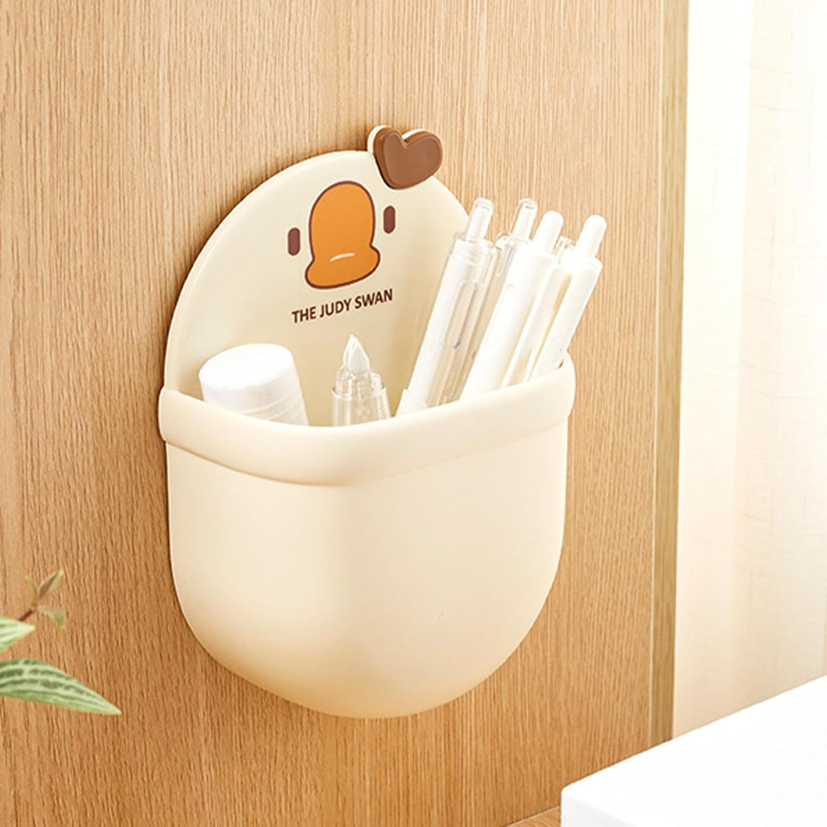 Small Wall Basket: Bathroom Organization with Adhesive Pad, No Drill Floating Storage Box for Bathroom and Bedside
