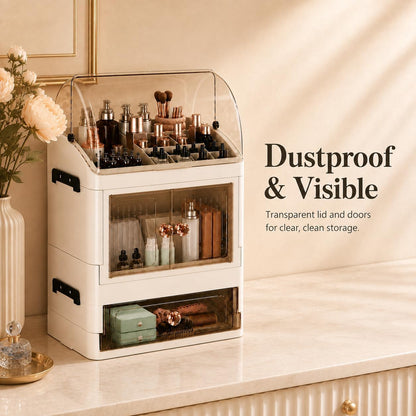 Makeup Organizer for Countertop, Skincare Storage, Bathroom Vanity