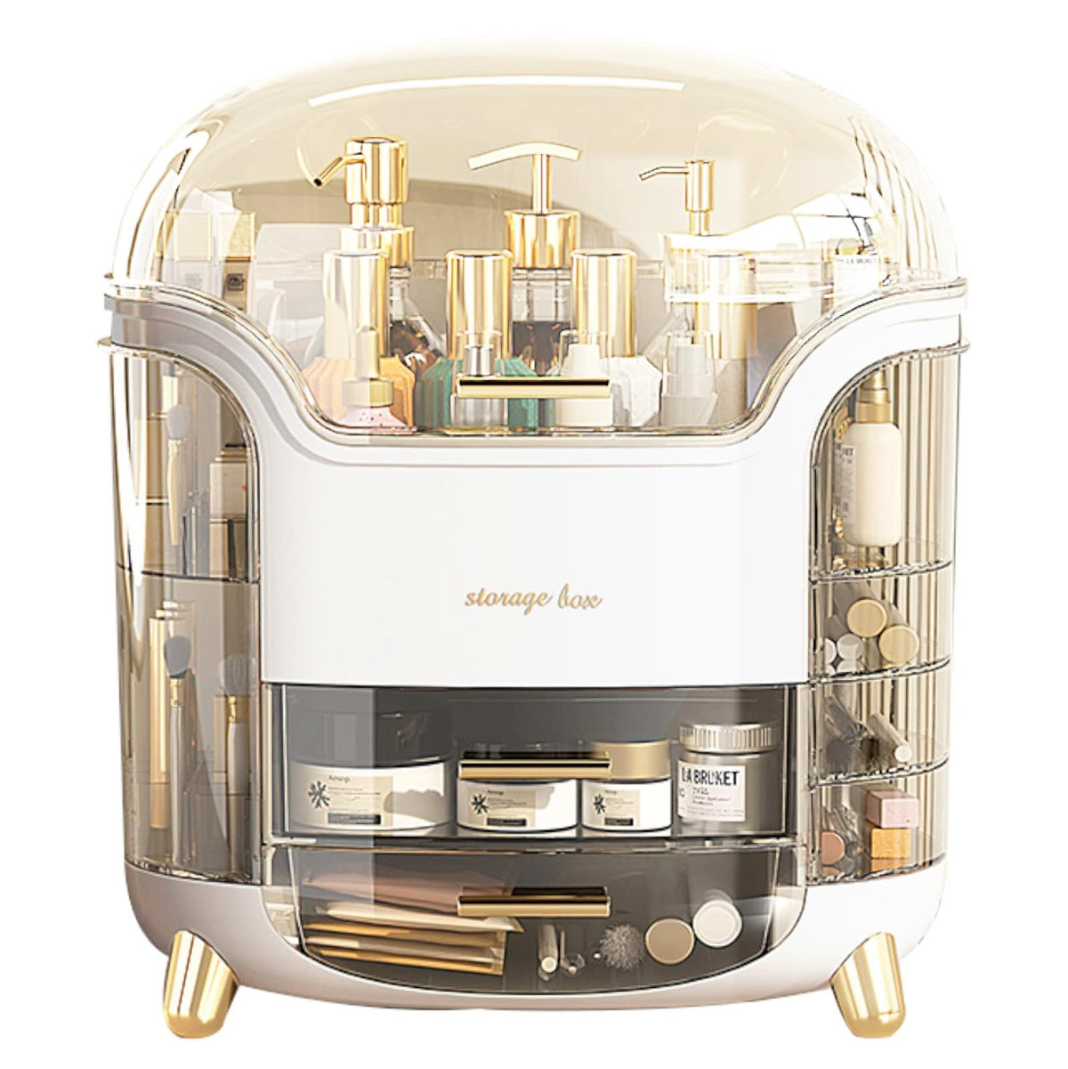 Omeily Makeup Organizer Countertop Vanity Cosmetic Skincares Organizer