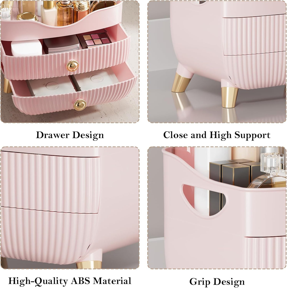 Makeup Organizer Countertop, Large Capacity Skincare Organizer for Vanity