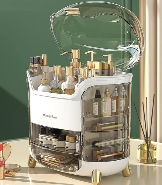 Omeily Makeup Organizer Countertop Vanity Cosmetic Skincares Organizer