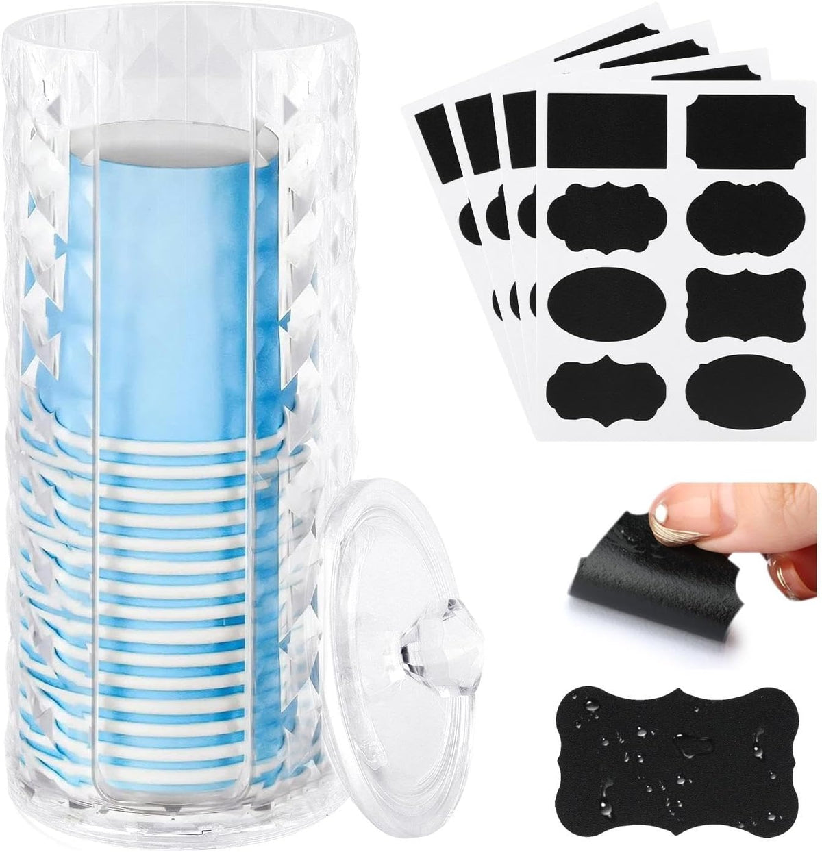 Bathroom Cup Dispenser, Mouthwash Cup Holder for 3oz Disposable Paper Cups