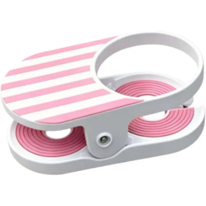 [WER21]Clip‑On Stripe Drink Holder, Portable Adjustable Cup Holder - Secure Your Beverage Anywhere, Indoor Outdoor Universal Drink Organizer for Pool Balcony Chair Desk Beach Lounge