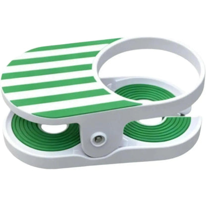 [WER21]Clip‑On Stripe Drink Holder, Portable Adjustable Cup Holder - Secure Your Beverage Anywhere, Indoor Outdoor Universal Drink Organizer for Pool Balcony Chair Desk Beach Lounge