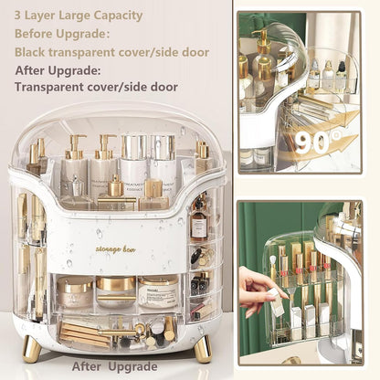 Omeily Makeup Organizer Countertop Vanity Cosmetic Skincares Organizer