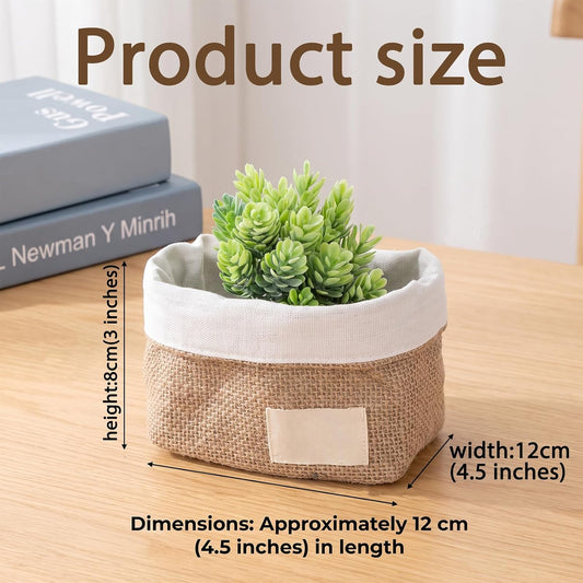 Small Hanging Basket for Wall Small Wall Basket Foldable Cotton and Linen