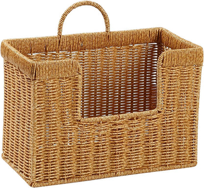 Handwoven Hanging Storage Basket for Bathroom Storage,Small