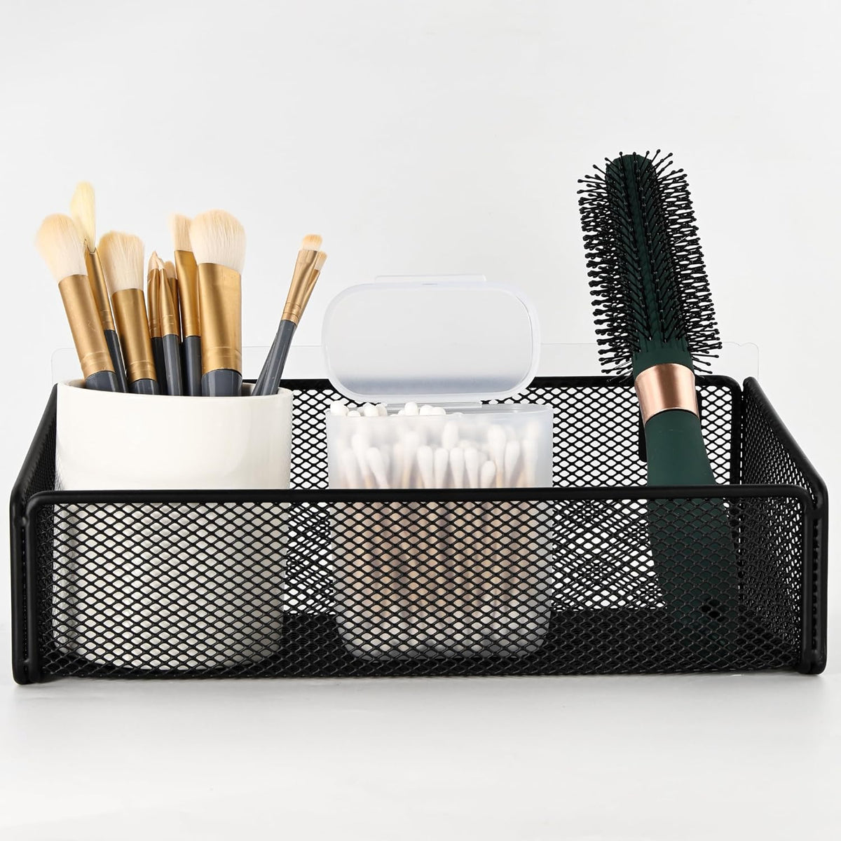 Bathroom Shelf Over Toilet Storage Basket,Toilet Beside Floating Shelf Mesh Metal Wall Mounted Shelves for Home Organization & Decor Essentials,Kitchen/Living Room Shelves (Black)