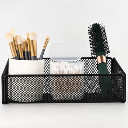 Bathroom Shelf Over Toilet Storage Basket,Toilet Beside Floating Shelf Mesh Metal Wall Mounted Shelves for Home Organization & Decor Essentials,Kitchen/Living Room Shelves (Black)