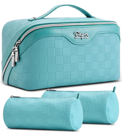 BOYATU Travel Makeup Bag Organizer: 3 Pcs Large Cosmetic Bags Set for Women