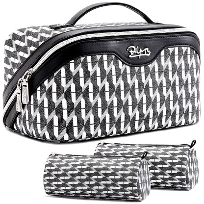 BOYATU Travel Makeup Bag Organizer: 3 Pcs Large Cosmetic Bags Set for Women