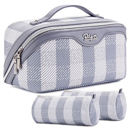 BOYATU Travel Makeup Bag Organizer: 3 Pcs Large Cosmetic Bags Set for Women